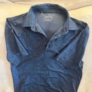 Under Armour Heathered Navy Polo Shirt